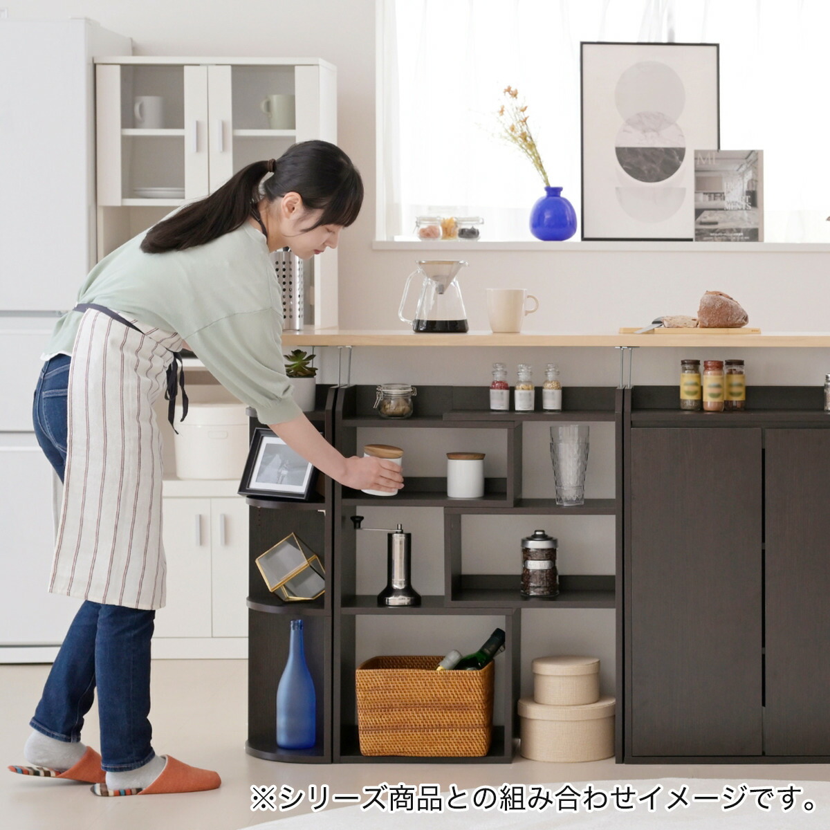 楽天市場】薄型カウンター下収納 伸長式ラック【メーカー直送・送料