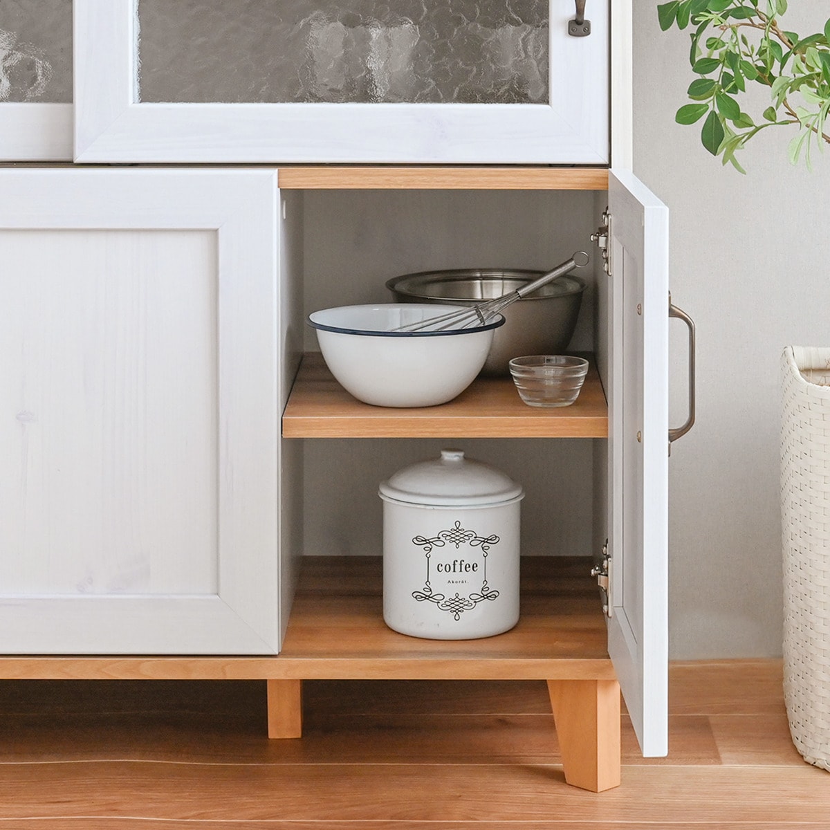 楽天市場】石目調ガラスの北欧風キッチンカウンター (幅90cm) ニトリ