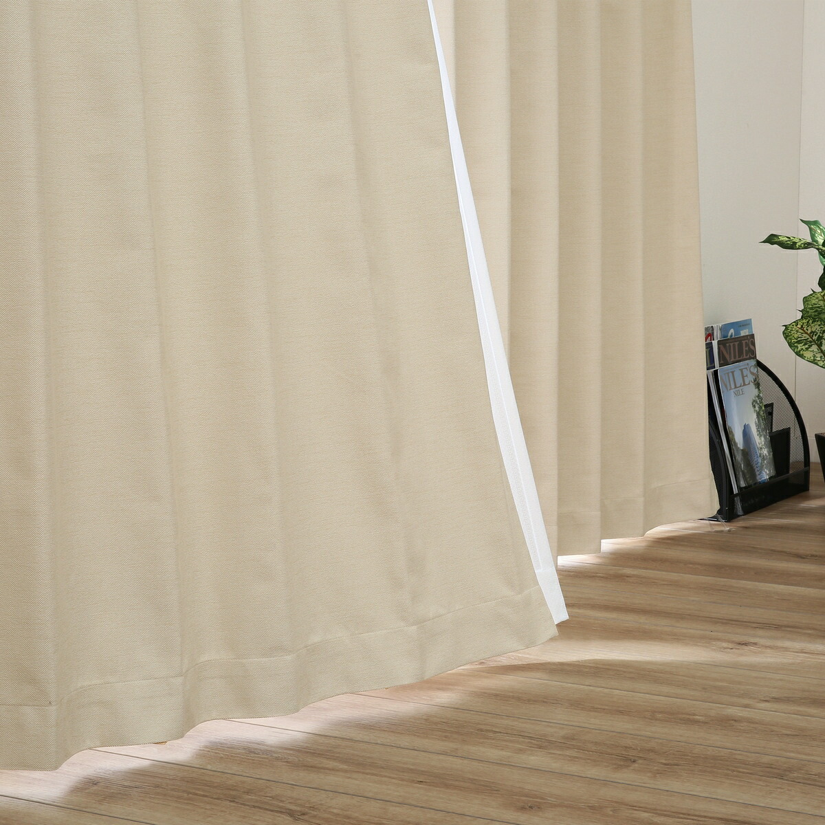 楽天市場】遮光1級・遮熱・遮音・156サイズカーテン ベージュ（BE