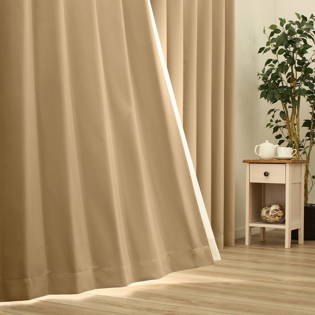 楽天市場】遮光1級・遮熱・防炎・156サイズ・44色カーテン ブラウン