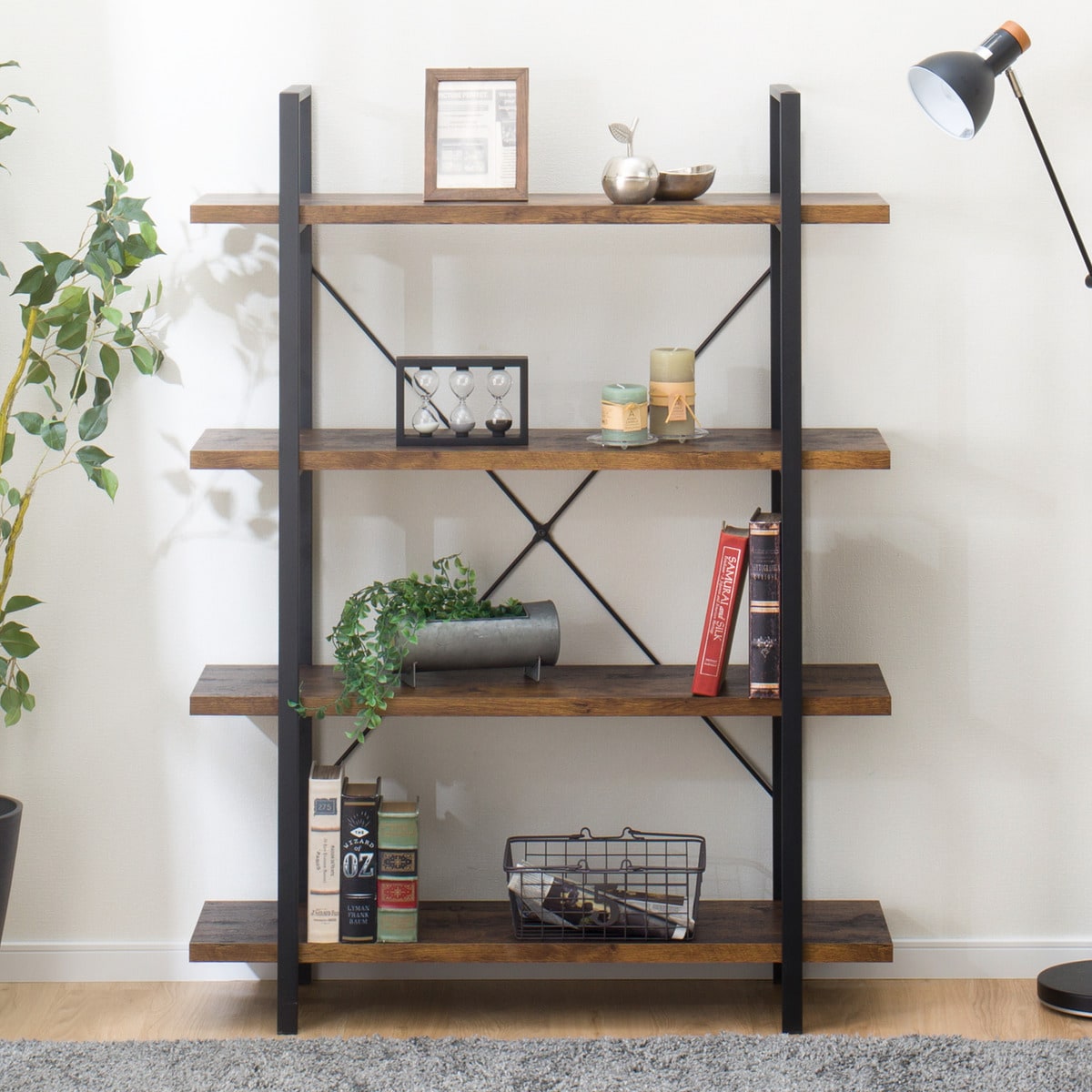 楽天市場】[幅105cm] フリーシェルフ (ステイン105-4) ニトリ 【玄関先