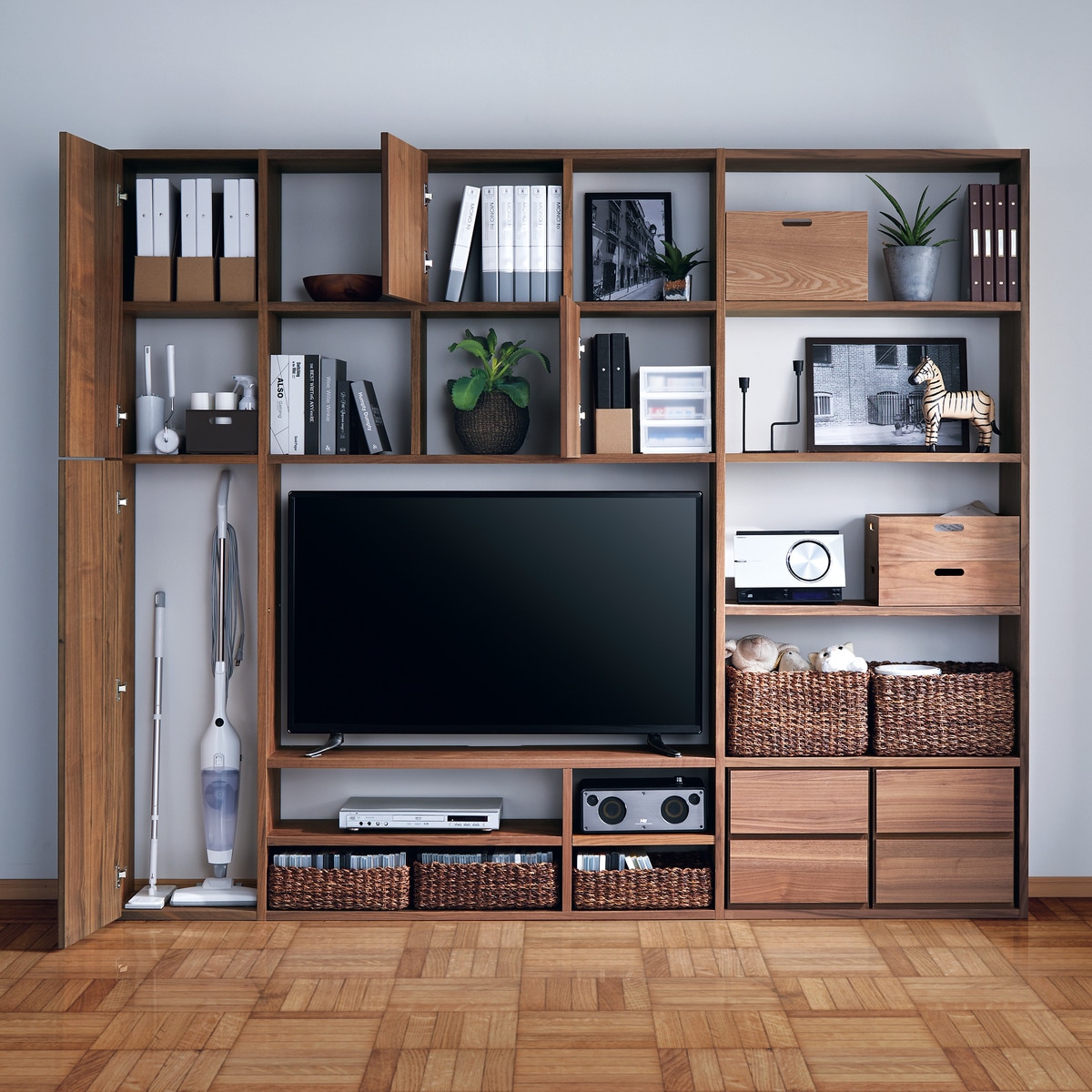 楽天市場】[幅39cm] 壁面ユニット 追加パーツ (コネクト 1段用扉