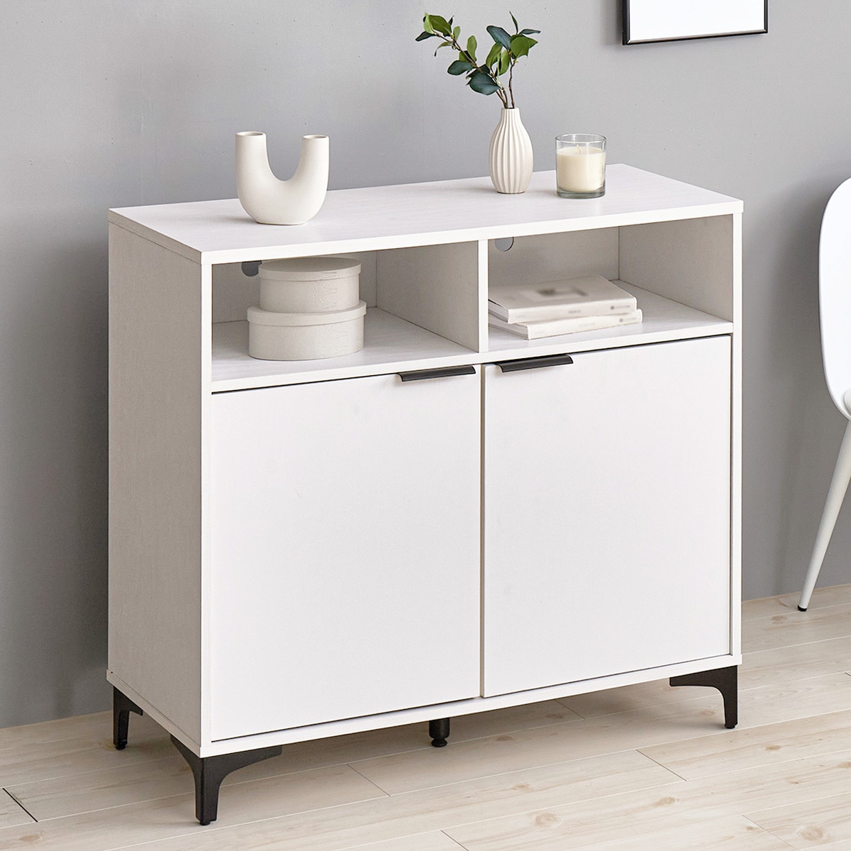 楽天市場】テレビ台にもなるキャビネット 2枚扉【メーカー直送・送料