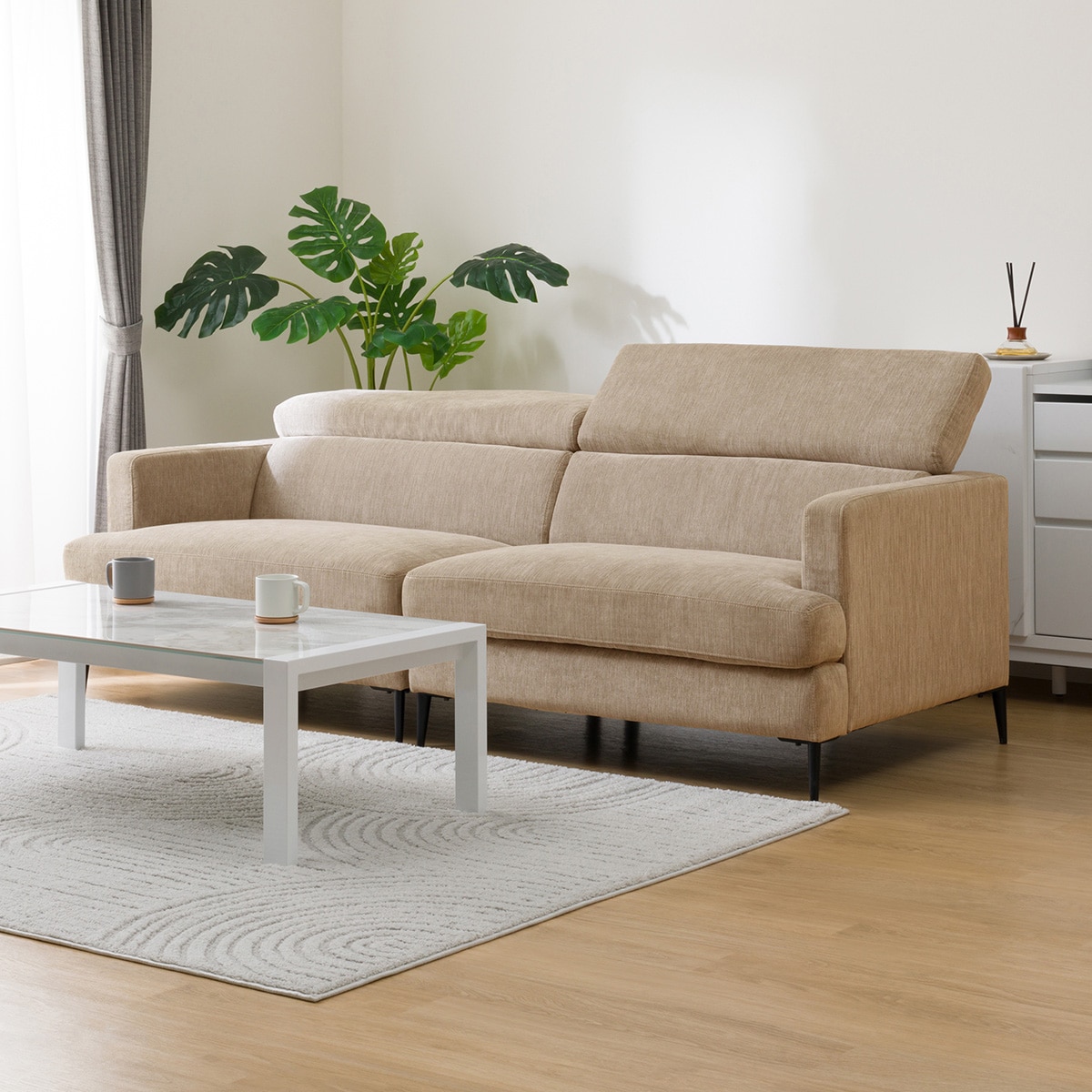 楽天市場】布張りソファ(サザーラ) ニトリ 【配送員設置商品】 : ニトリ