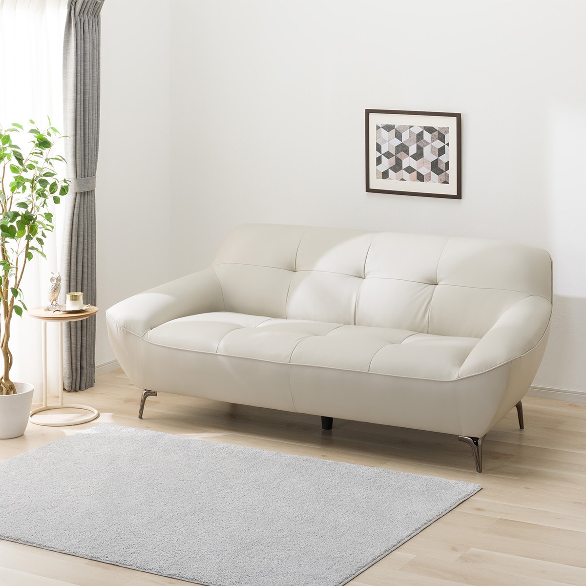 楽天市場】3人掛けソファ(MB11 革) ニトリ 【配送員設置商品】 : ニトリ