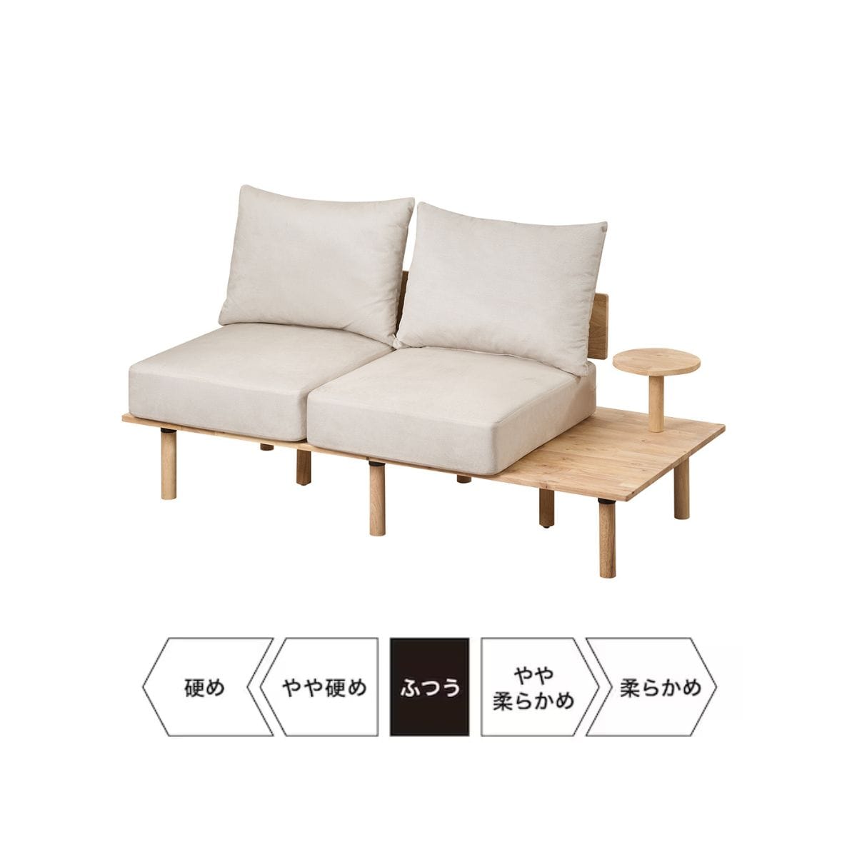 楽天市場】【NATURAL SIGNATURE】天然木 2Pソファ・1Pソファセット