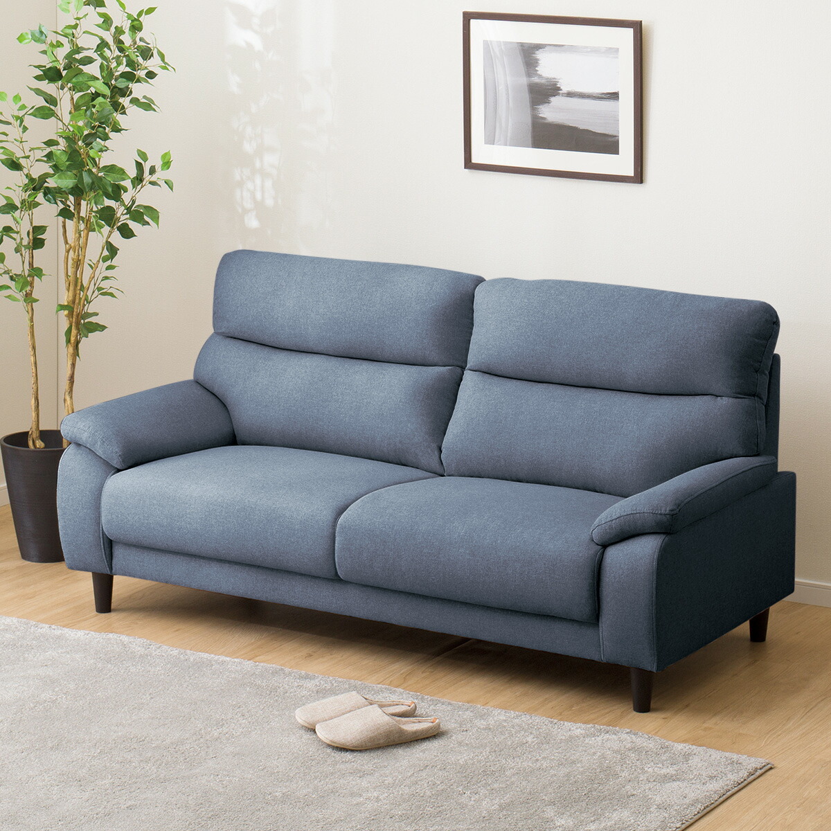 楽天市場】布張りソファ(MK02 KD) 3人掛け 2人掛け モカ ライトグレー