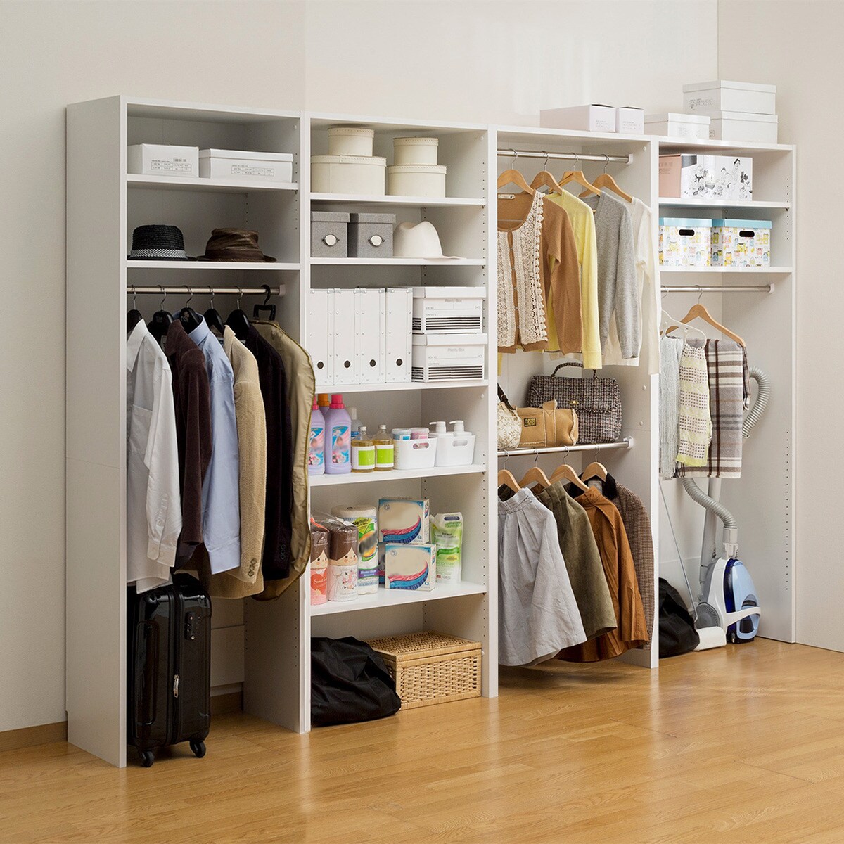 楽天市場】クローゼットラック 棚 （幅80cm POC WH） ニトリ メーカー