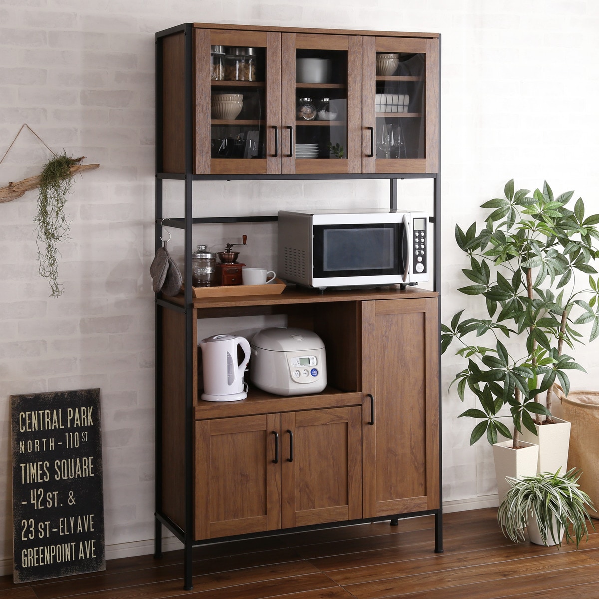 楽天市場】ヴィンテージテイストのキッチンボード ニトリ メーカー直送