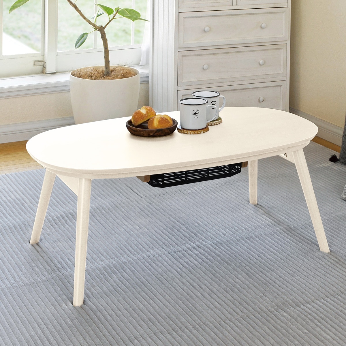 楽天市場】折れ脚カジュアルこたつ （N950 WW） ニトリ メーカー直送