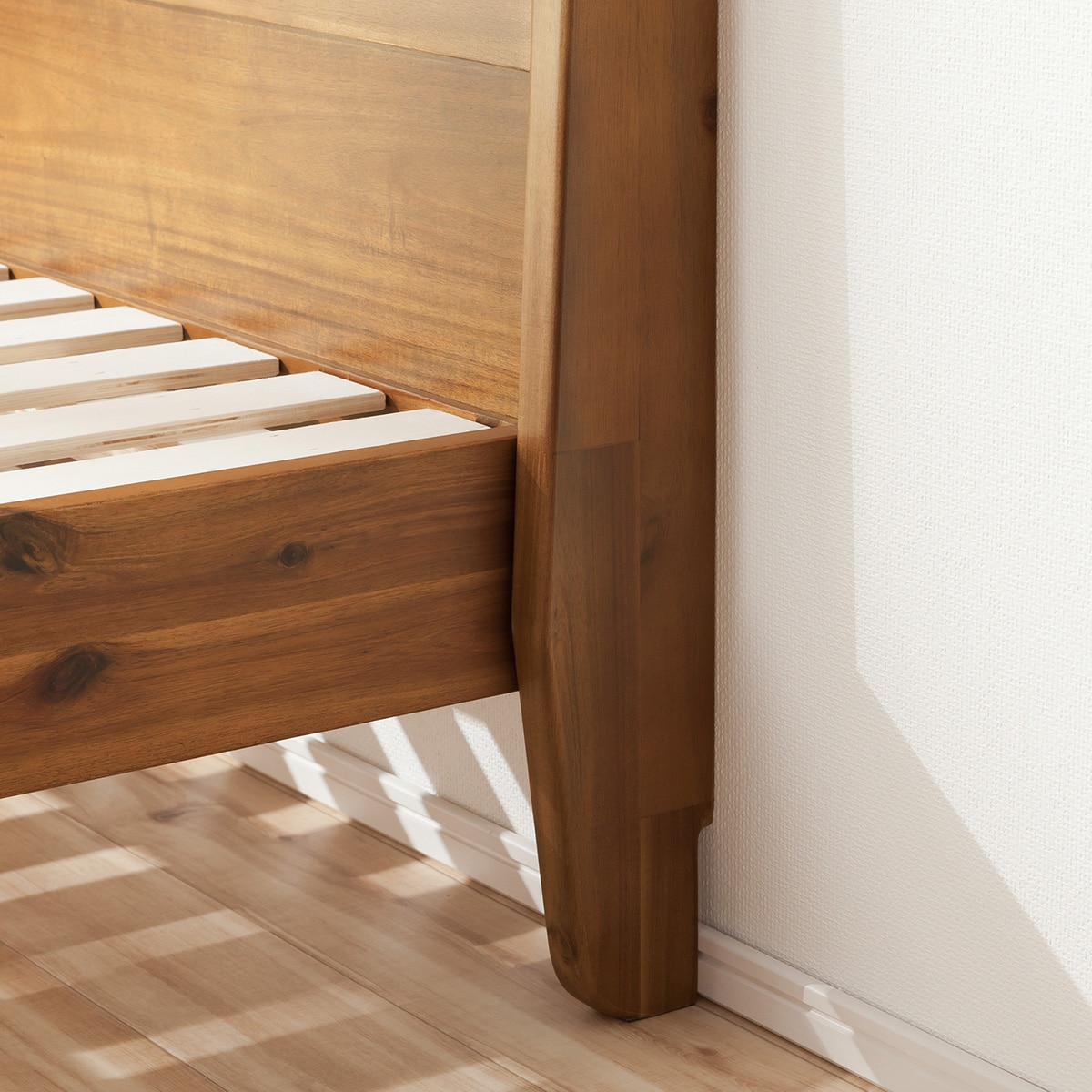 楽天市場】天然木アカシアベッドフレーム ニトリ 【配送員設置商品