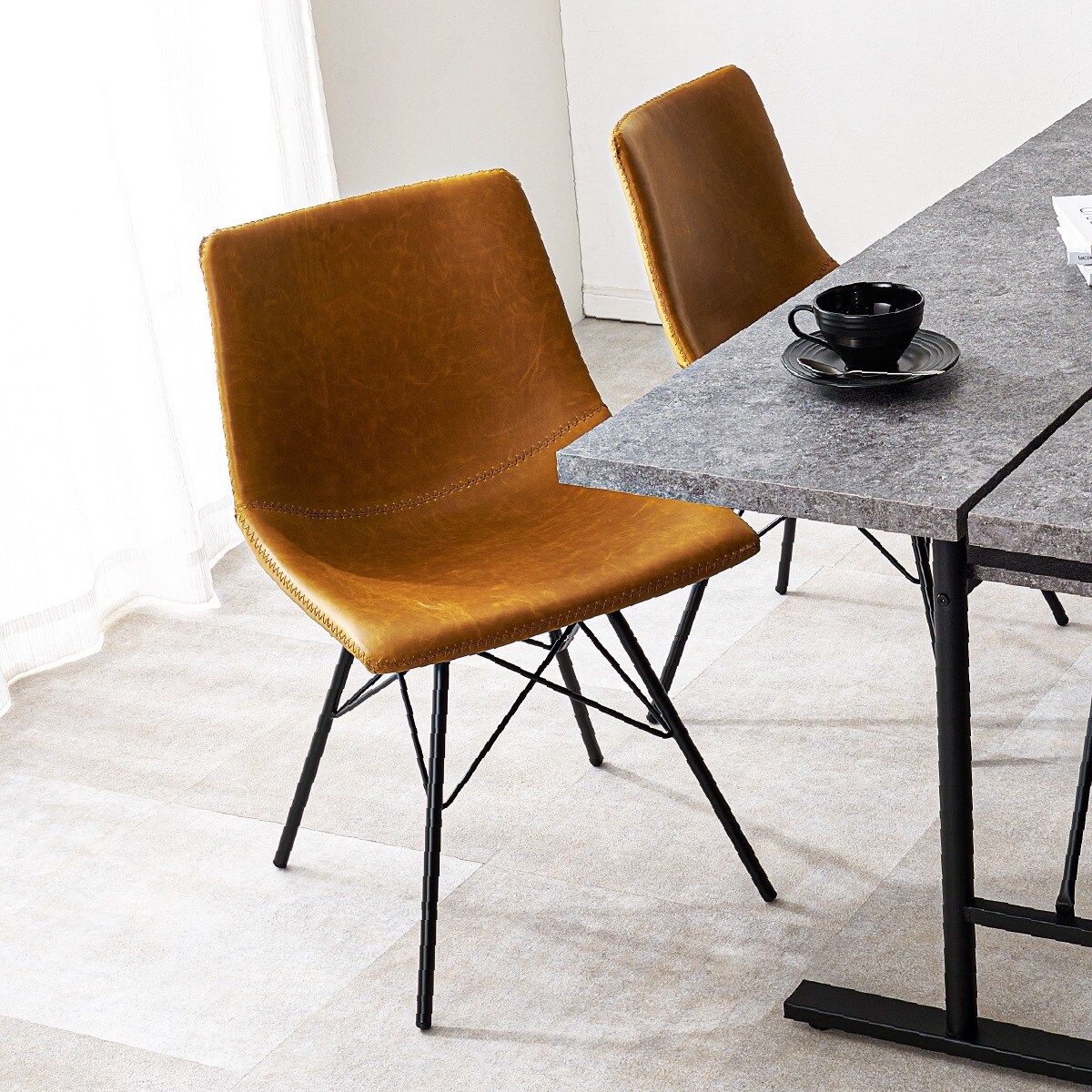 楽天市場】ビンテージ風ダイニングチェア 2脚セット（CA） ニトリ