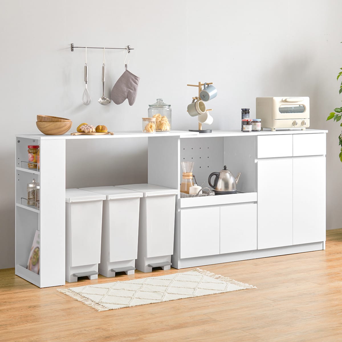 楽天市場】伸縮キッチンカウンター (幅133〜207cm) ニトリ 【メーカー