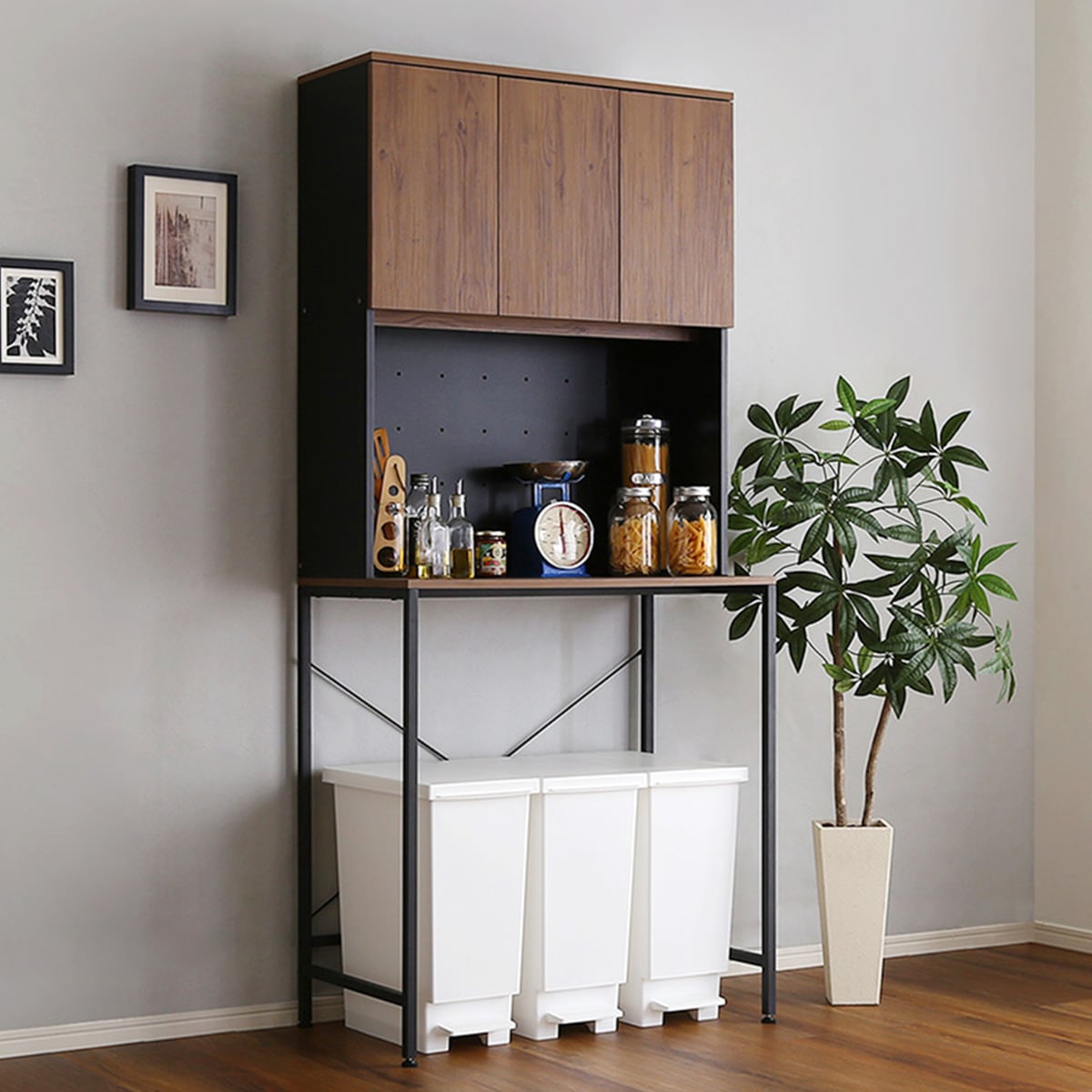 楽天市場】ヴィンテージ30Lごみ箱上ラック （ワイドタイプ） ニトリ