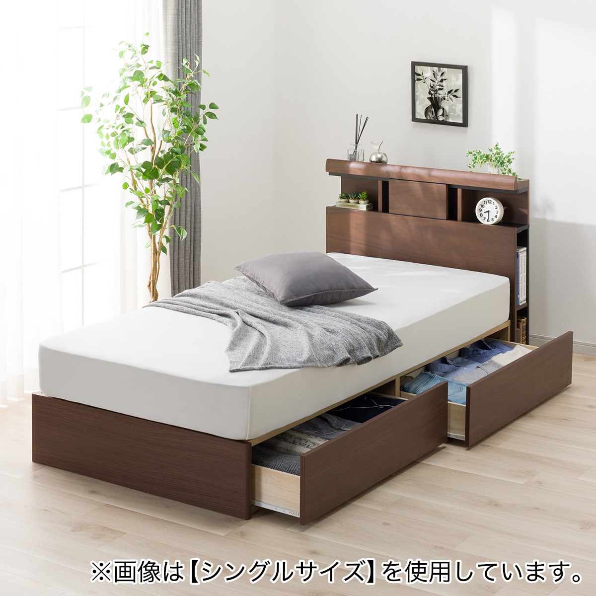 楽天市場】ベッドフレーム(WP301引付き) ニトリ 【配送員設置商品