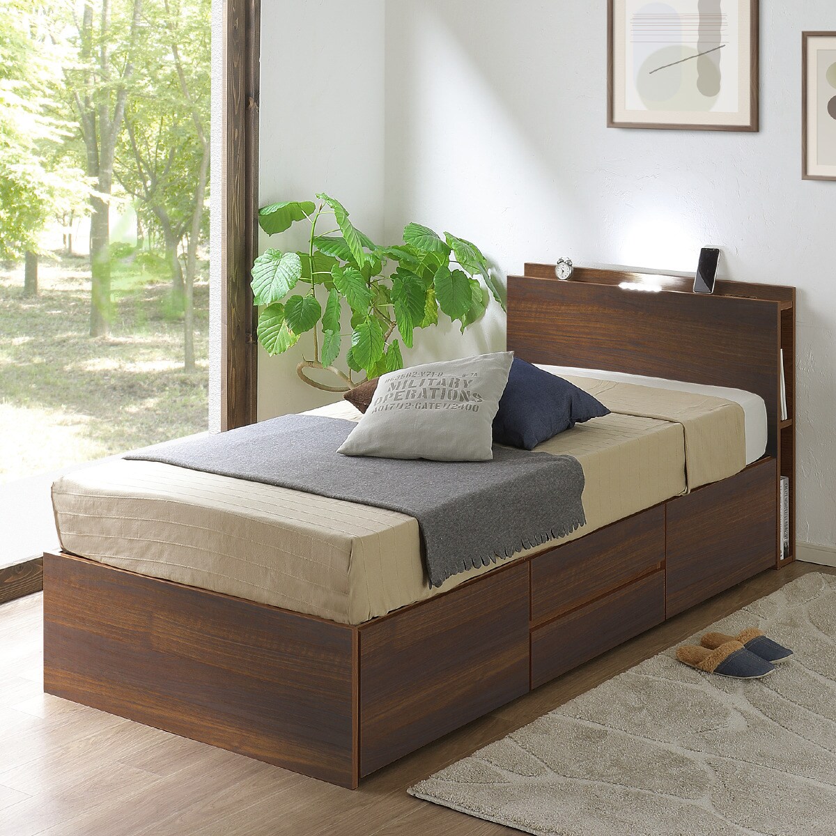 楽天市場】チェストベッドフレーム ニトリ 【配送員設置商品】 : ニトリ