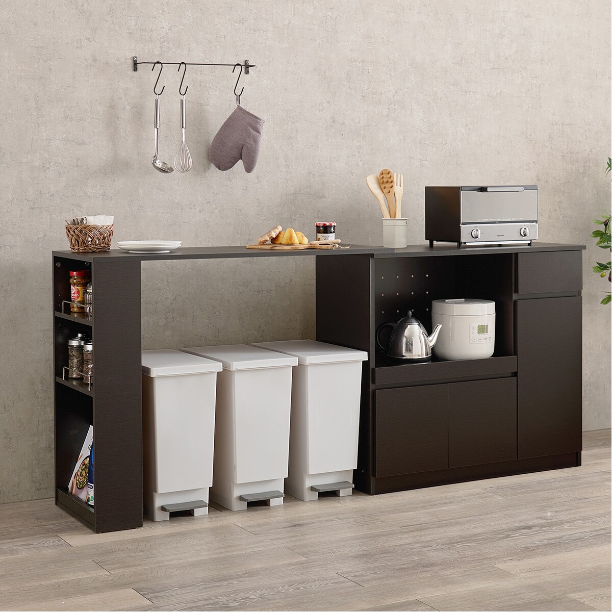 楽天市場】伸縮キッチンカウンター (幅104〜178cm) ニトリ 【メーカー