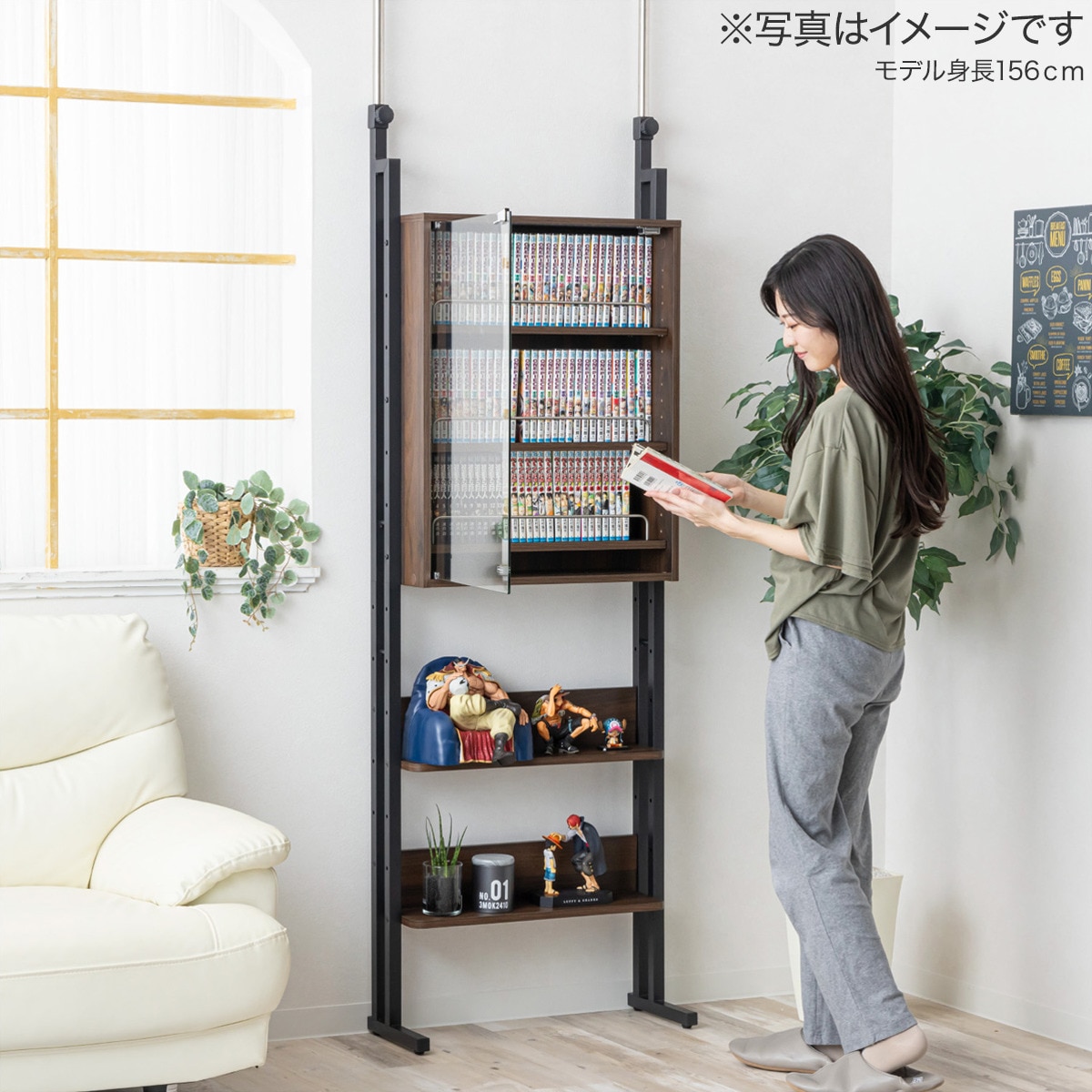 楽天市場】突っ張りコレクションディスプレイラック ニトリ 【メーカー