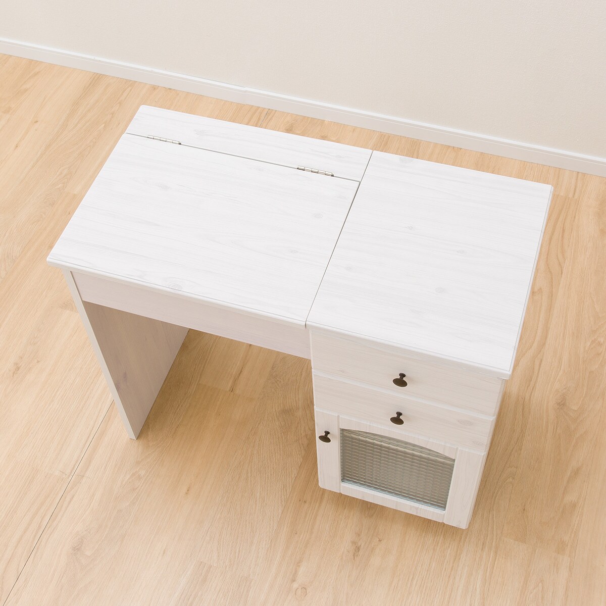 楽天市場】[幅80cm]デスクドレッサー (フローリオ7080D WH) ニトリ