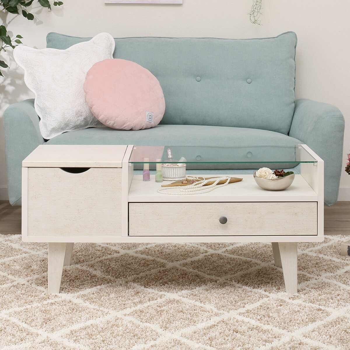 楽天市場】[幅90cm] ドレッサーテーブル (リズバレー9040T) ニトリ