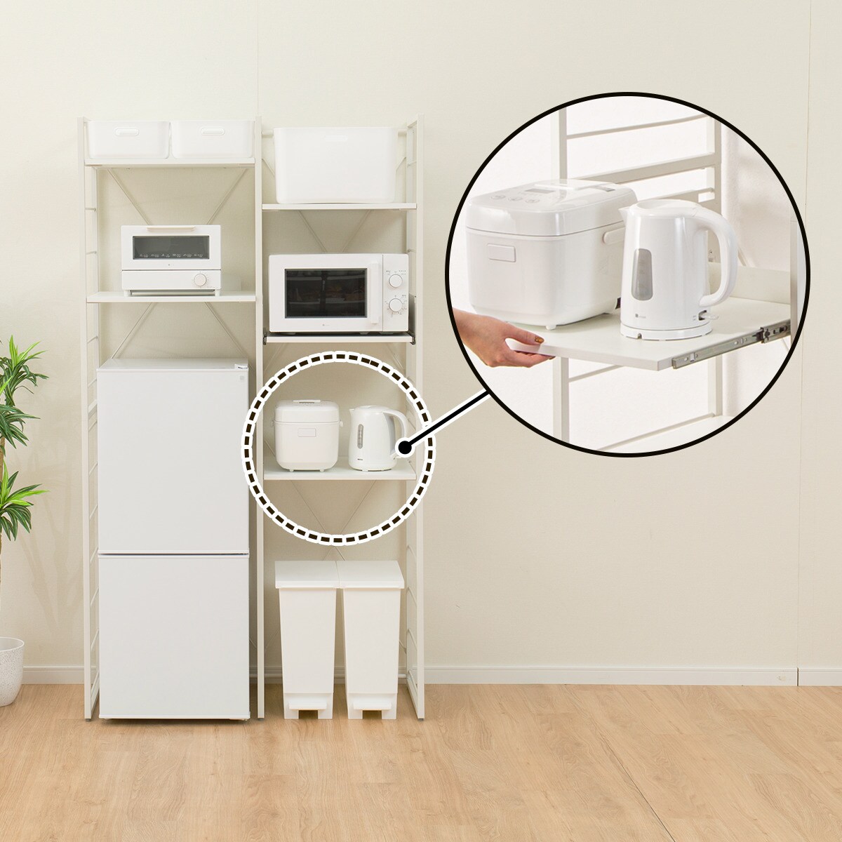 楽天市場】家電ラック (TA001 107)【玄関先迄納品】ニトリ 【期間限定