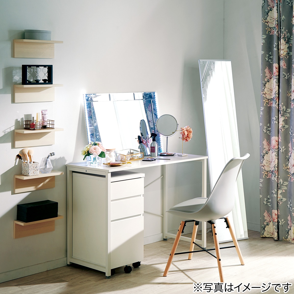 楽天市場】ノンフレームスタンドミラー インペリア ニトリ 【玄関先迄