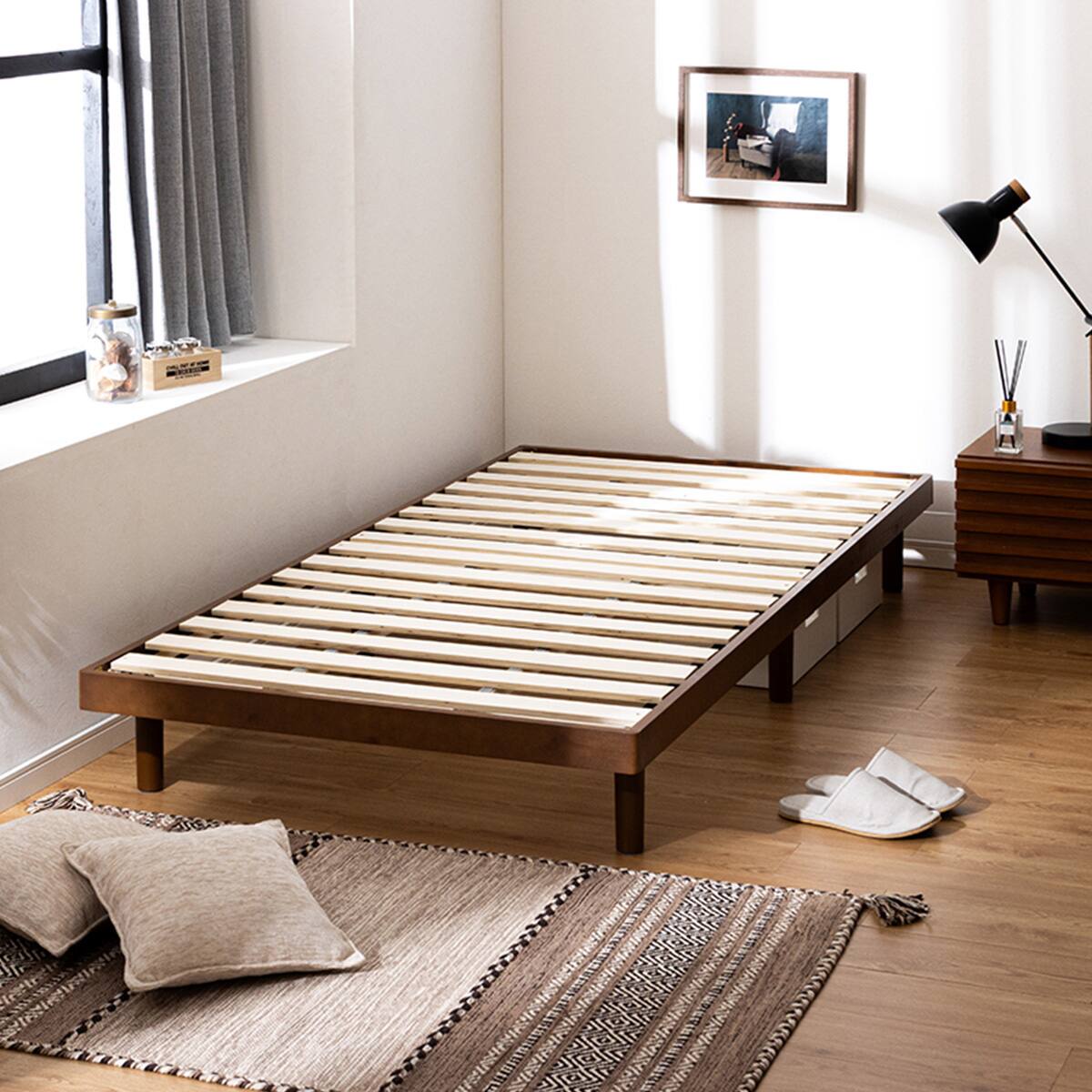 楽天市場】脚付きヘッドレスすのこベッド (SRN2)【メーカー直送・送料