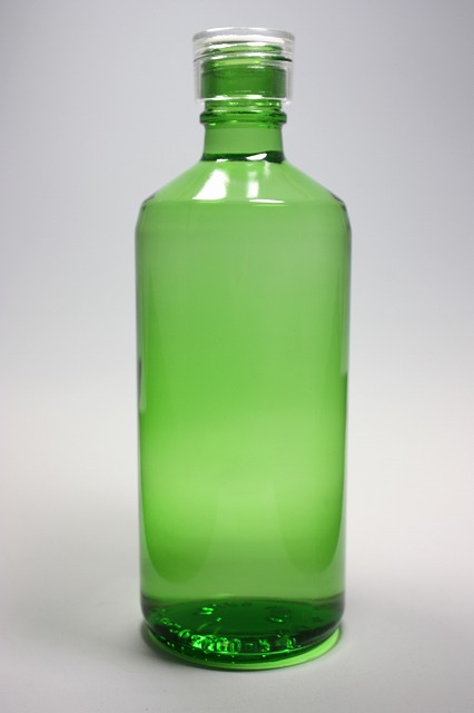 楽天市場】酒瓶 ふた付 10本入【SL-500 グリーンびん 丸瓶】ガラス瓶