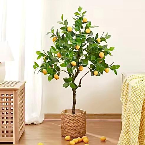 楽天市場】☆観葉植物☆ 造花 レモンの木 檸檬 全高約130cm フェイク