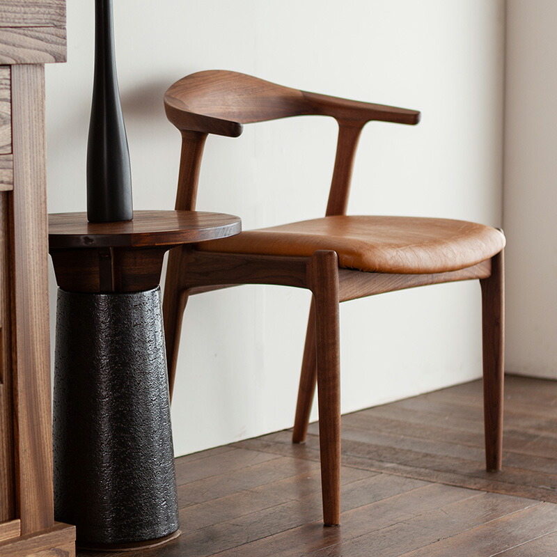 楽天市場】ダイニングチェア 肘付き 無垢 北欧 木製 おしゃれ オーク