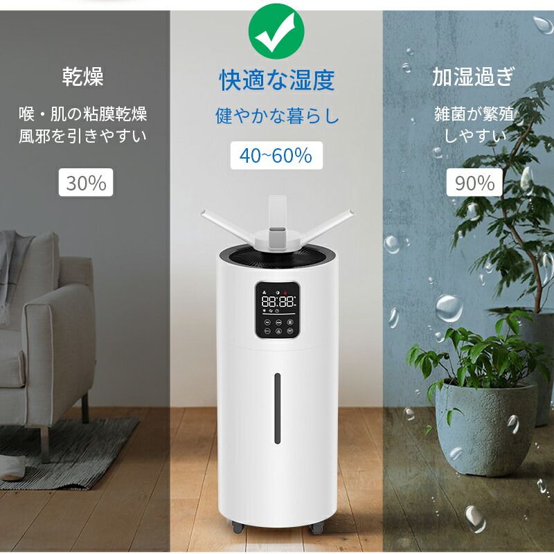 楽天市場】＼75%OFF＋COUPONで18,800円／ 加湿器 大容量 28L 4重除菌