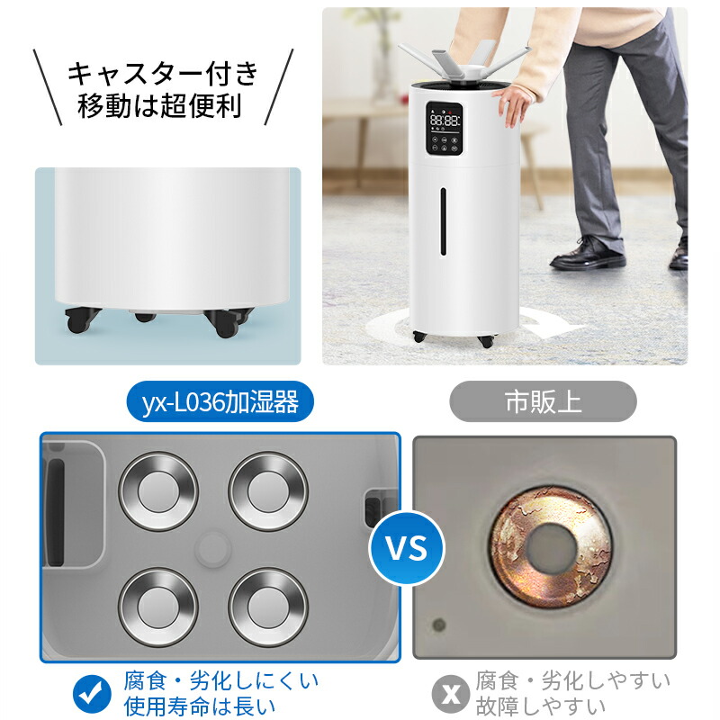 楽天市場】＼75%OFF＋COUPONで18,800円／ 加湿器 大容量 28L 4重除菌