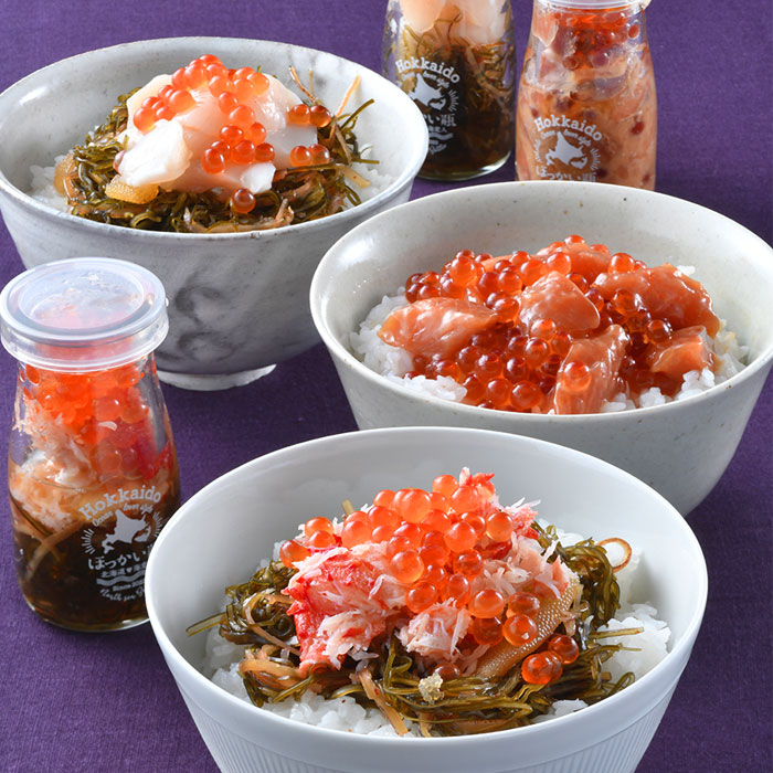 楽天市場】ほっかい瓶3種セット 北海道 海鮮丼 どんぶり 瓶どん