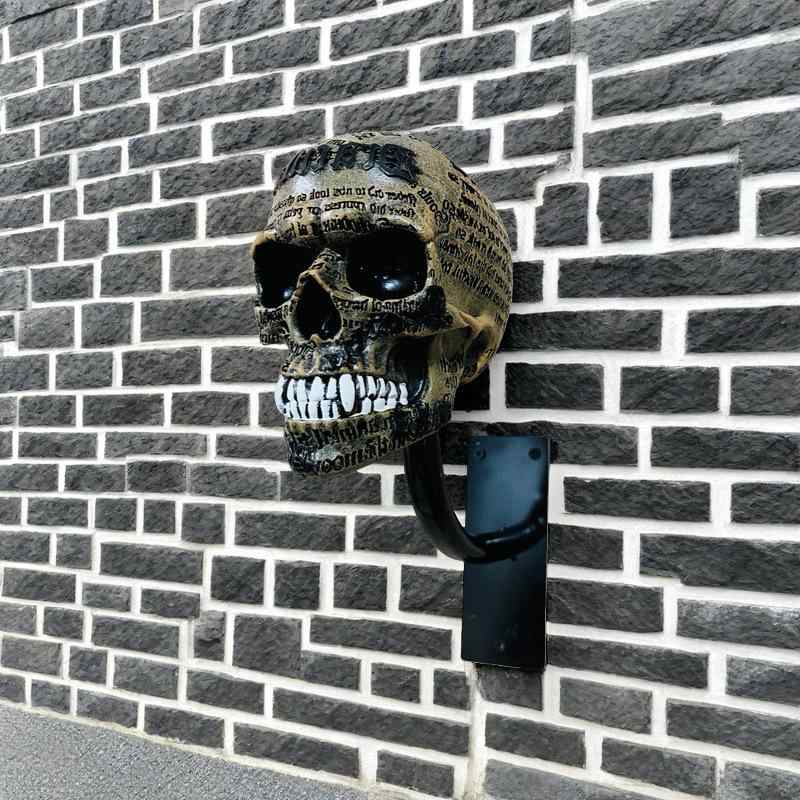 楽天市場】インテリア オブジェ ドクロ スカル 樹脂製 壁掛け 置物