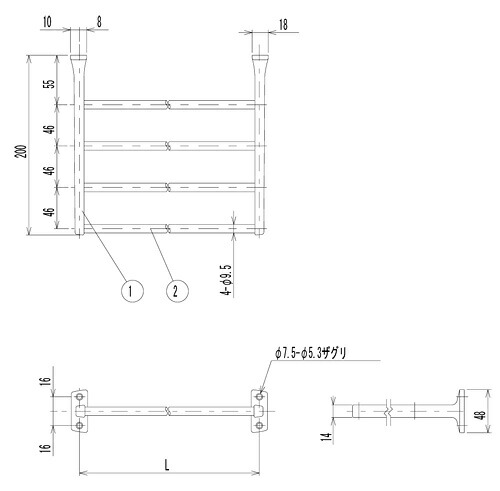 楽天市場】◇浴室可◇リラインス[RELIANCE] タオル棚[R725-350