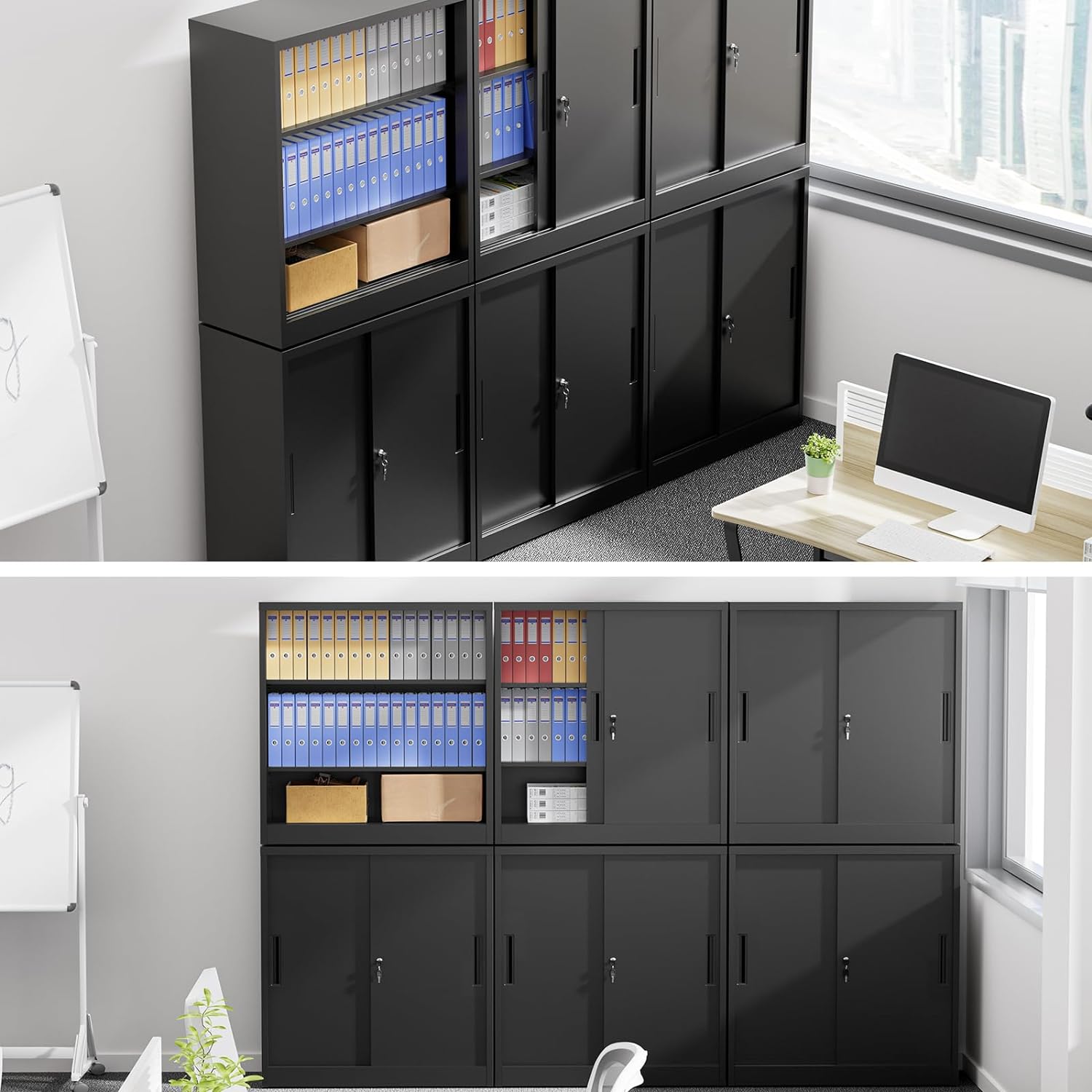 楽天市場】DEWEL ロッカー 書庫 スチール書庫 幅900×奥行400×高さ