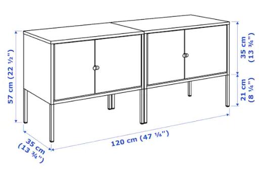 楽天市場】IKEA イケア LIXHULT リックスフルト キャビネット
