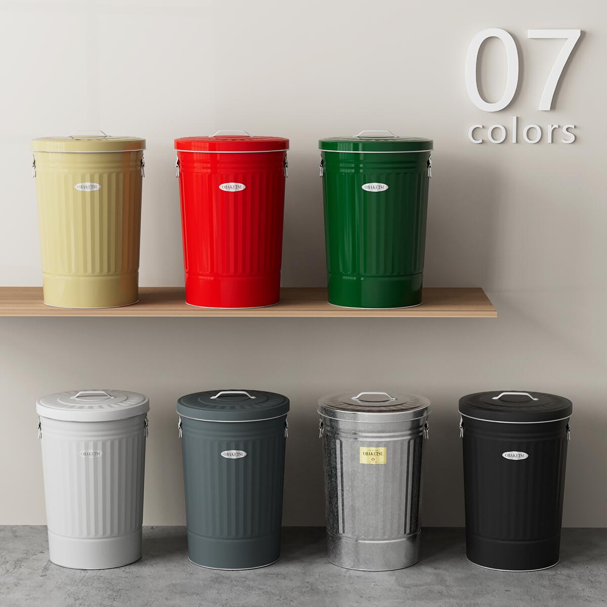 OBAKETS ブリキ オバケツ M70 + M45 2個セット 渡辺金属工業 ゴミ箱