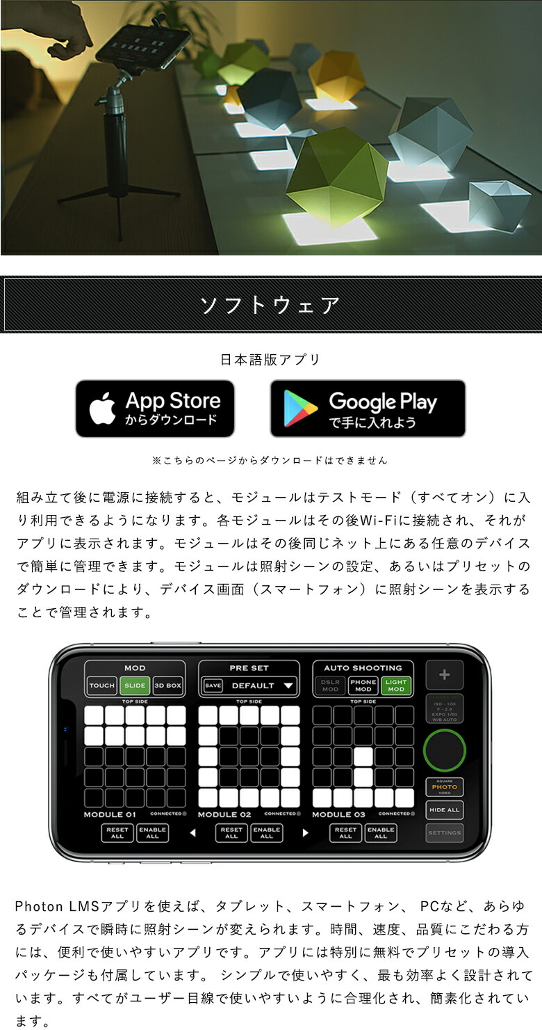 楽天市場】Photon Light Module System 魔法のライトボックス