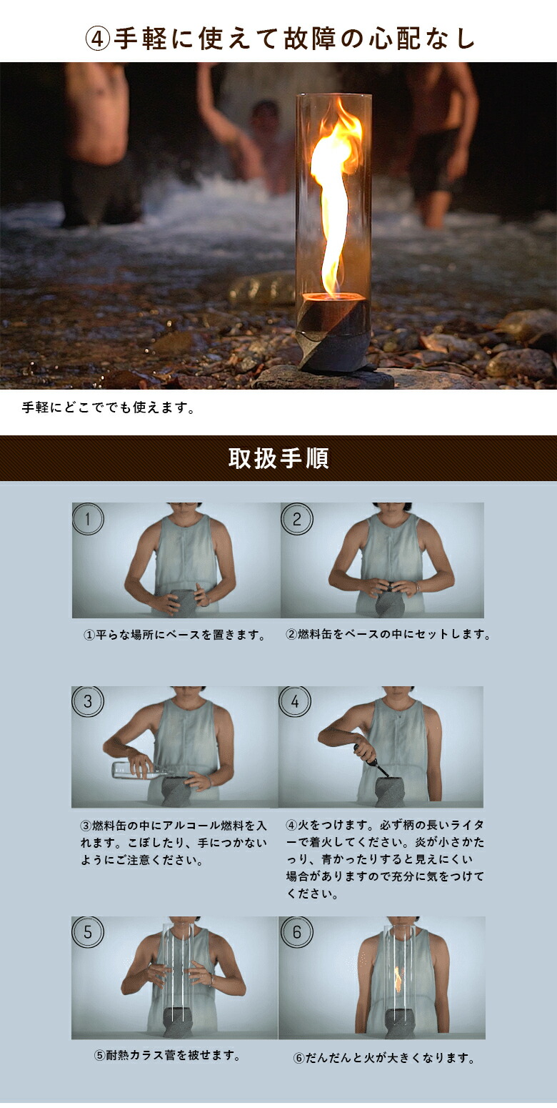 楽天市場】MENKA メンカ 無煙 無臭 癒し グッズ ファイヤー ファイアー