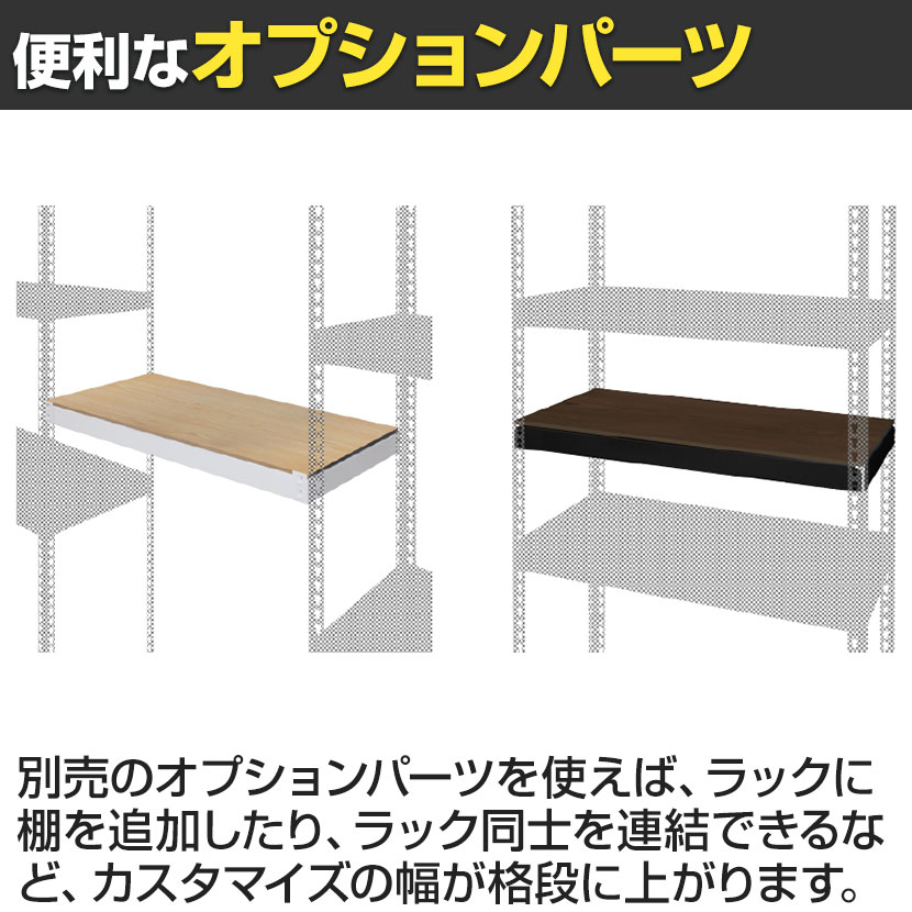 楽天市場】メタル&ウッドラック シェルフ5段 耐荷重250kg(棚板1枚