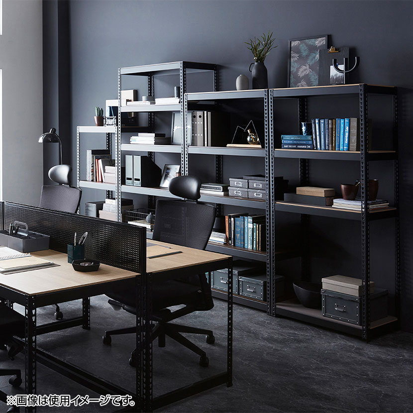 楽天市場】メタル&ウッドラック シェルフ5段 耐荷重250kg(棚板1枚