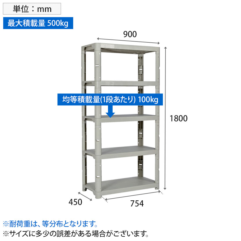 楽天市場】TRUSCO プラスチックシェルフ オープンラック 樹脂製 軽量