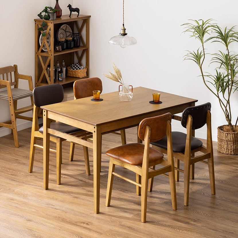 楽天市場】4人用 ダイニングセット 5点 (幅1200mmテーブル ＋ チェア