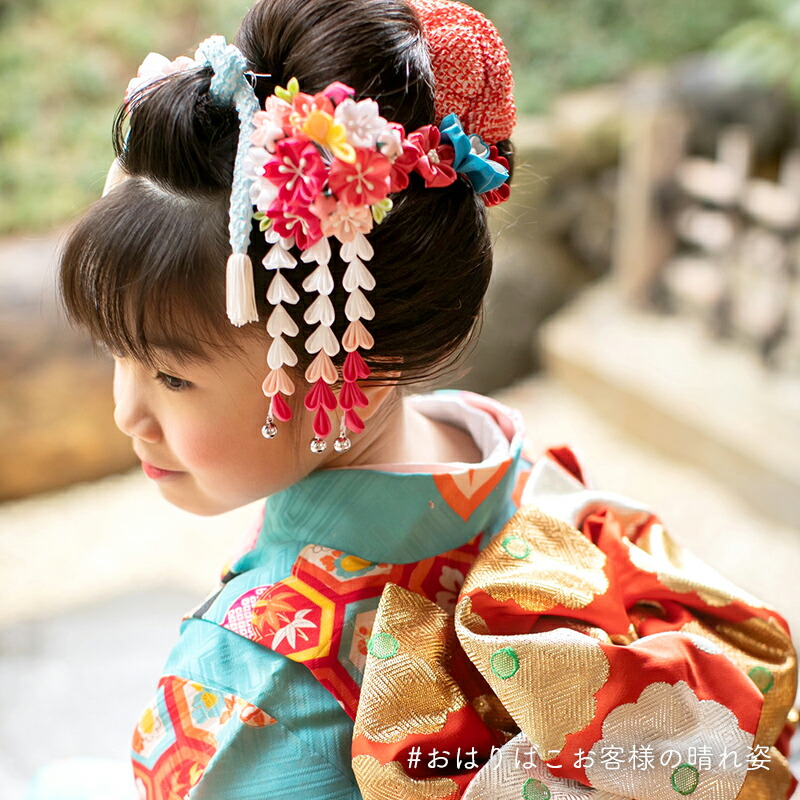 楽天市場】【七歳用】七五三 髪飾り さくら咲くかんざしセット【七五三