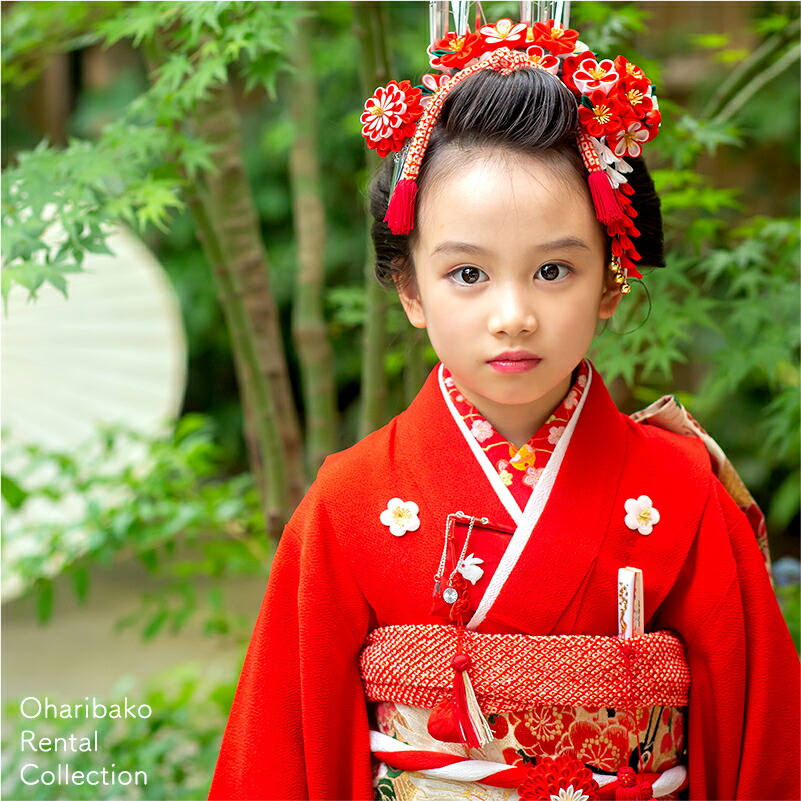 楽天市場】七五三 着物 レンタル 7歳 フルセット アンティーク 正絹