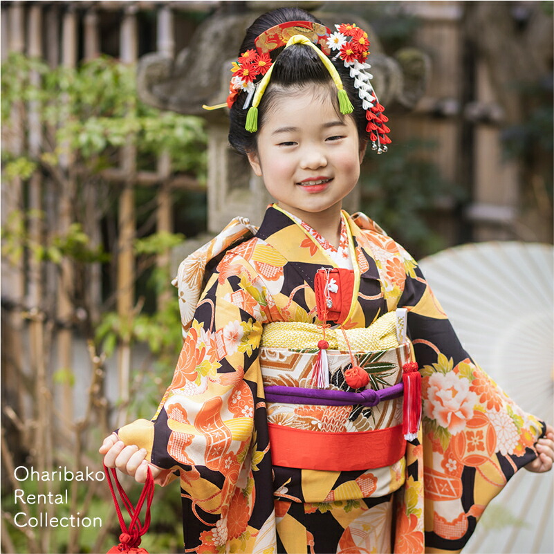 楽天市場】七五三 着物 レンタル 7歳 フルセット アンティーク 正絹