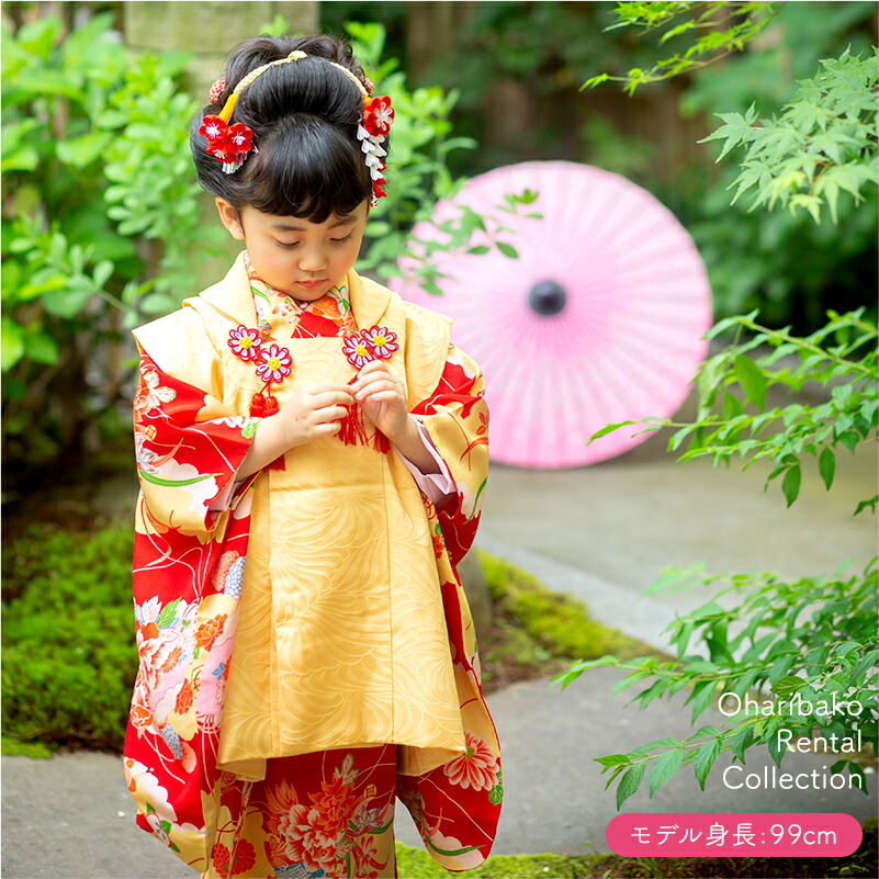 楽天市場】七五三 着物 レンタル 3歳 フルセット アンティーク 正絹