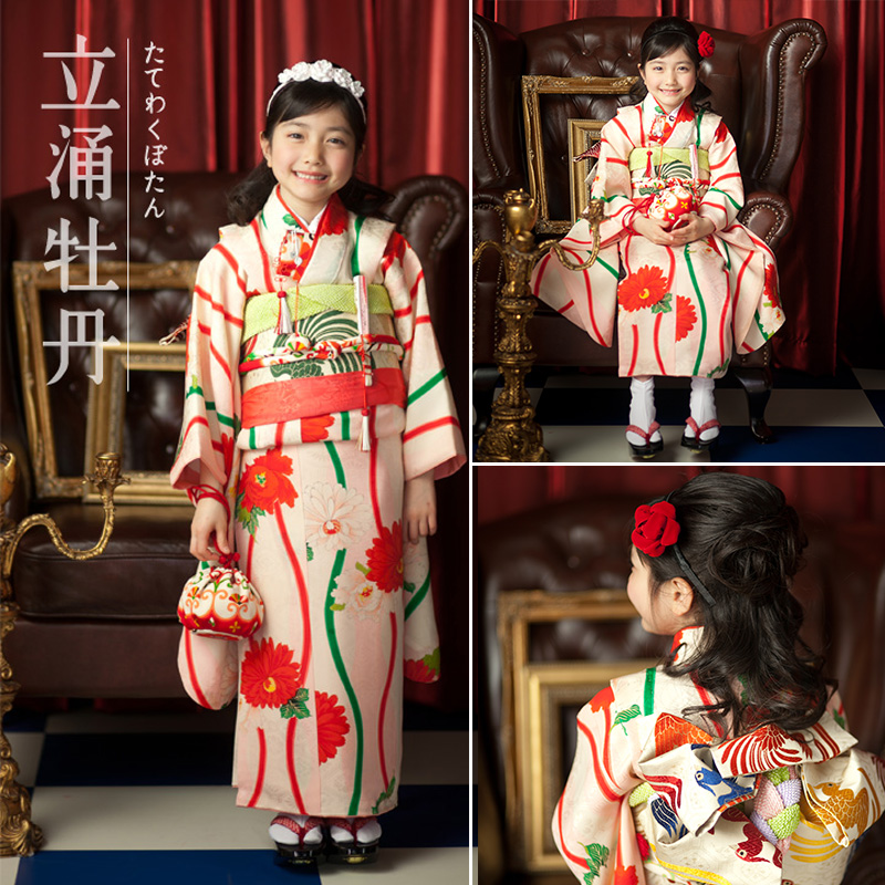 楽天市場】七五三 着物 レンタル 7歳 フルセット アンティーク 正絹