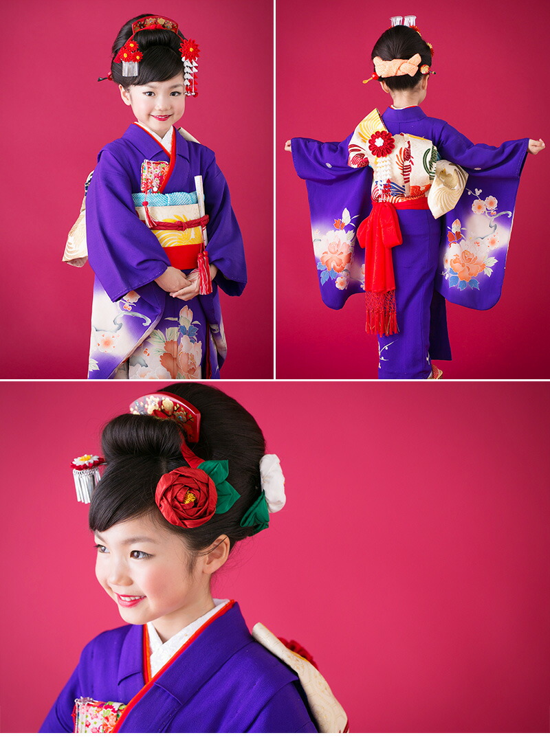 楽天市場】七五三 着物 レンタル 7歳 フルセット アンティーク 正絹